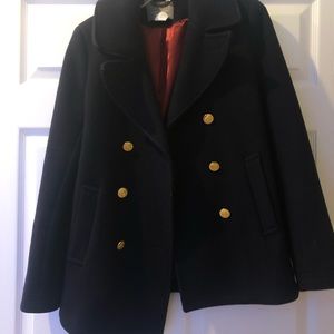 J. Crew Navy Wool Peacoat